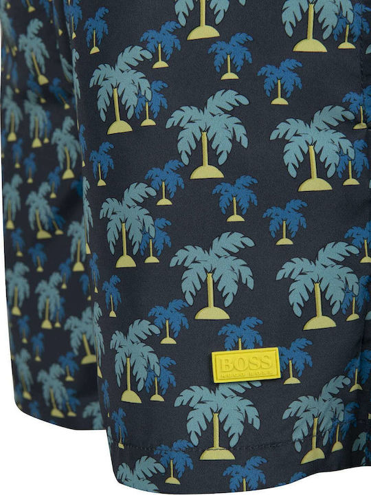 Men's Swimwear Shorts Gray with Patterns