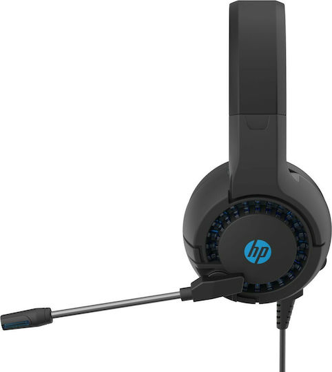 HP DHE-8011UM Over Ear Gaming Headset with Connection 2x3.5mm / USB Blue