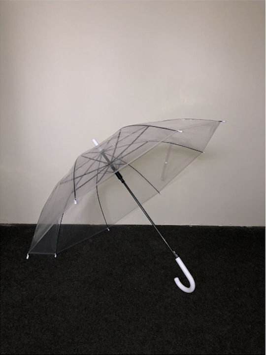 Tradesor Ομπρέλα Βροχής με Μπαστούνι Διαφανής