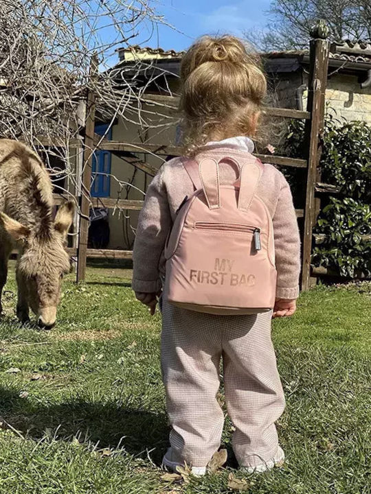 Childhome My First Bag Pink Σχολική Τσάντα Πλάτης Νηπιαγωγείου Ροζ