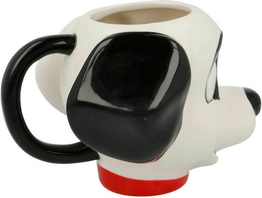 Stor 3D 101 Dalmatians Κούπα Κεραμική Λευκή 325ml