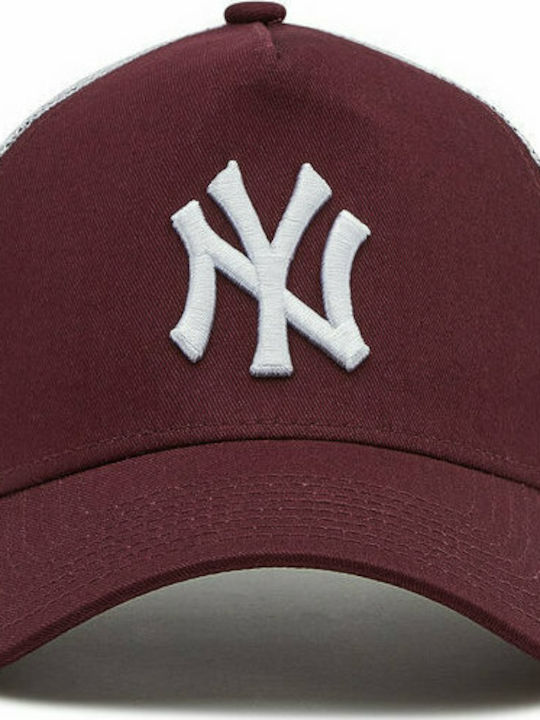 New Era New York Yankees Jockey mit Netz Burgundisch