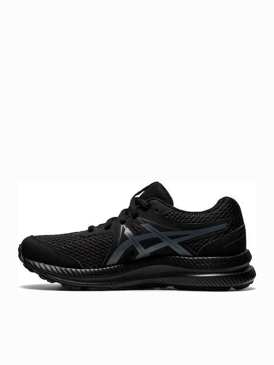 ASICS Αthletische Kinderschuhe Laufen Contend 7 GS Schwarz