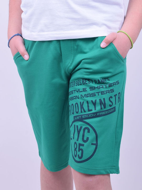 Kids' Shorts/Bermudas Fabric Brooklyn Green