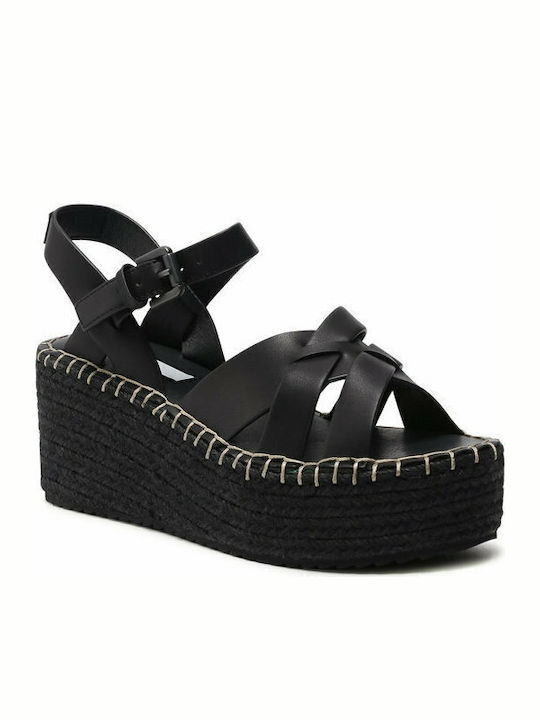 Witney River Platforme Dama Tip Espadrile Negre