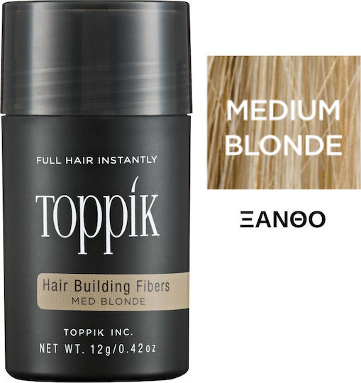 Toppik Fibre Acoperirea Subțierii Părului cu keratină Hair Building Fibers Regular Blond mediu 12gr