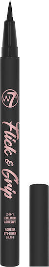 W7 Cosmetics Flick & Grip Wasserdichter Wimpernkleber Innenliner 2 in 1 7ml