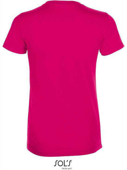 Sol's Regent Werbe-T-Shirt in Fuchsie Farbe