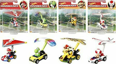 Hot Wheels Mario Kart με Ανεμόπτερο Mașinuță 1:43 pentru 3++ Ani (Diverse modele) 1 buc