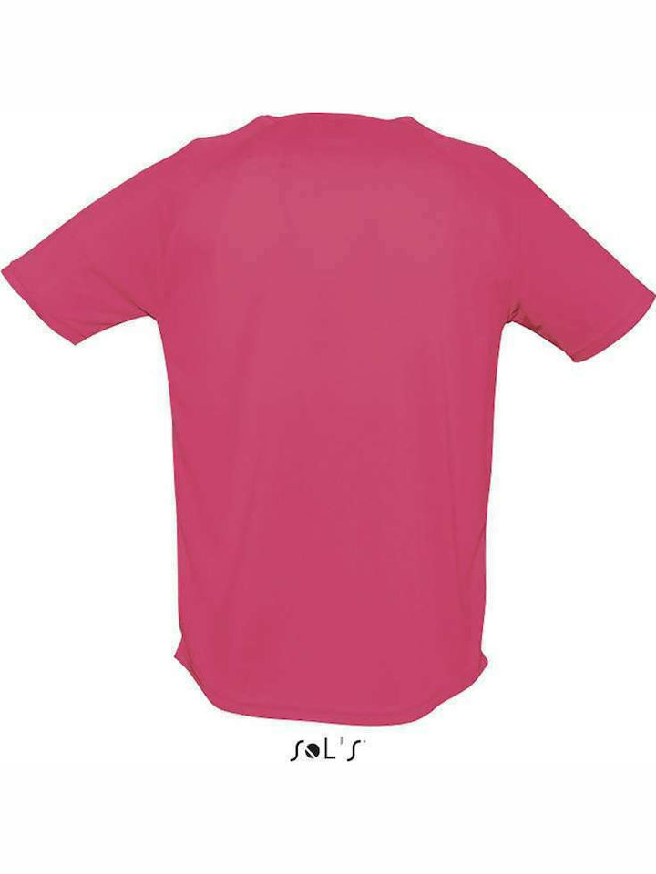 Sol's Sporty Werbe-T-Shirt in Rosa Farbe