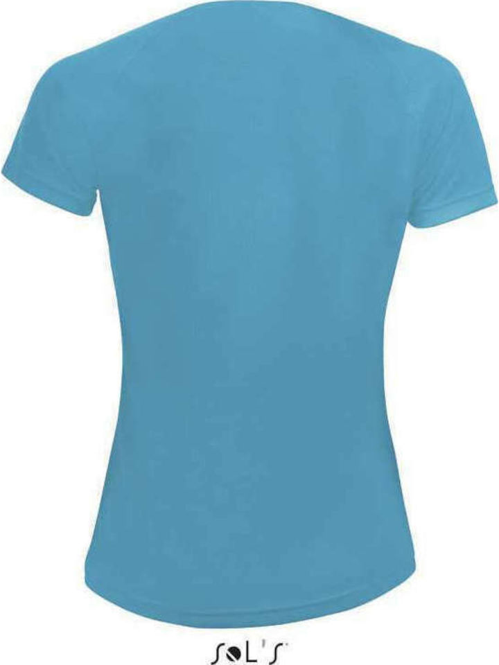 Sol's Sporty Werbe-T-Shirt in Türkis Farbe