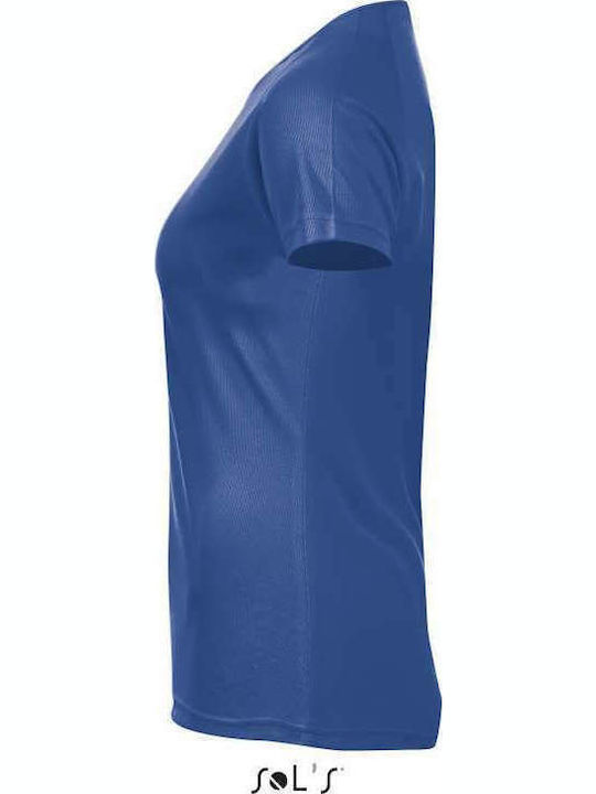 Sol's Sporty Werbe-T-Shirt in Blau Farbe