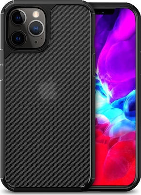 Crong Ηybrid Carbon Back Cover Πλαστικό Μαύρο (iPhone 12 Pro Max)