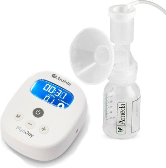 Ameda Electric Single Breast Pump Mya Joy Battery and Electric White