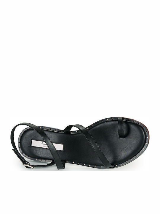 Hayes Bass Women's Flat Sandals in Black Color