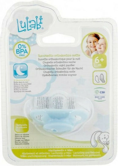 Lulabi Orthodontic Pacifier Silicone Night Blue for 6+ months