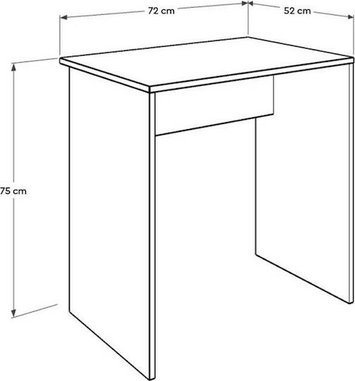 Παιδικό Γραφείο από Μελαμίνη Sonoma / Φυσικό 72x52x74cm