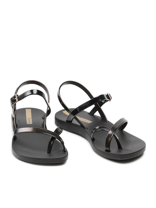 Fashion Sand VIII Σαγιονάρες σε στυλ Πέδιλα σε Μαύρο Χρώμα