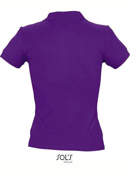 Sol's People Women's Short Sleeve Promotional Blouse Dark Purple