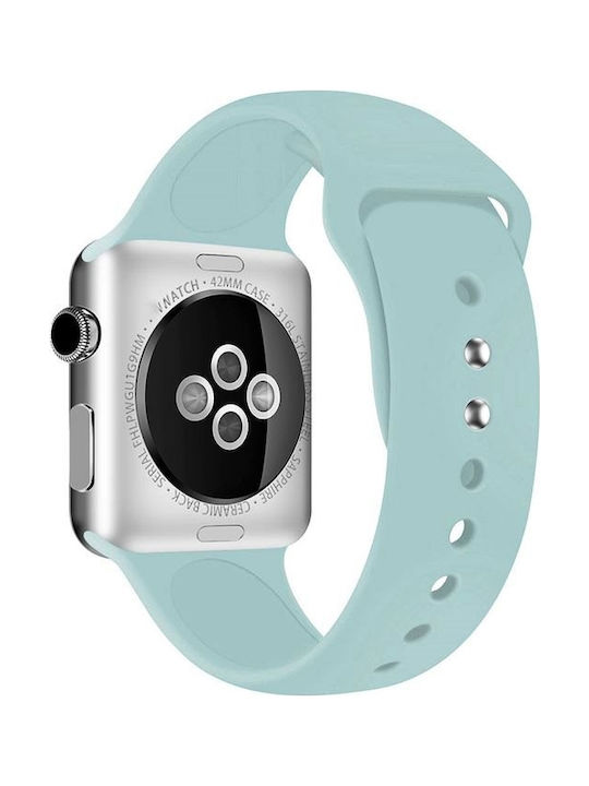Crong Liquid Strap Silicone with Pin Turquoise (Apple Watch 44/45/46mm/Ultra 49mm) CRG-44LQB-GRN