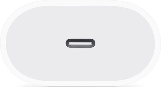 Apple Ladegerät ohne Kabel mit USB-C Anschluss 20W Weißs (Power Adapter A2347)