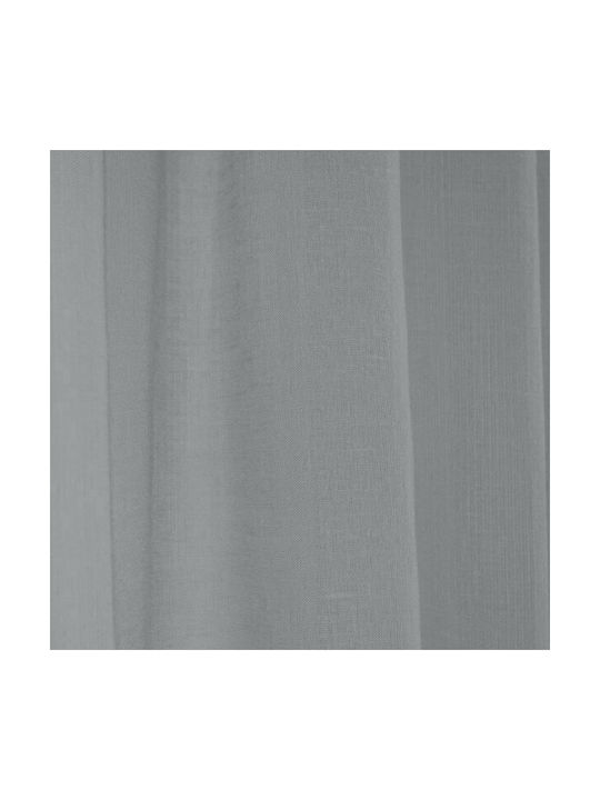 Lino Home Curtain with Pencil Pleat Line 801 Light Grey 300x295cm