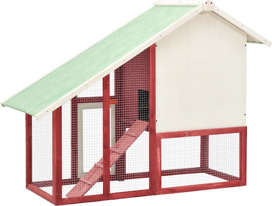 vidaXL 170871 Wooden Cage for Rabbits 140x63x120cm