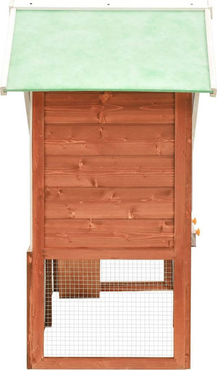 vidaXL 170868 Wooden Cage for Rabbits 140x63x120cm