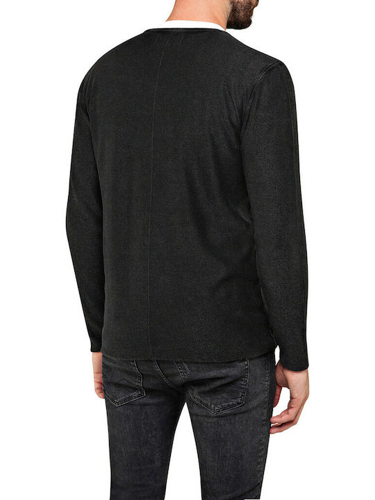 Replay Herren Langarmshirt Schwarz