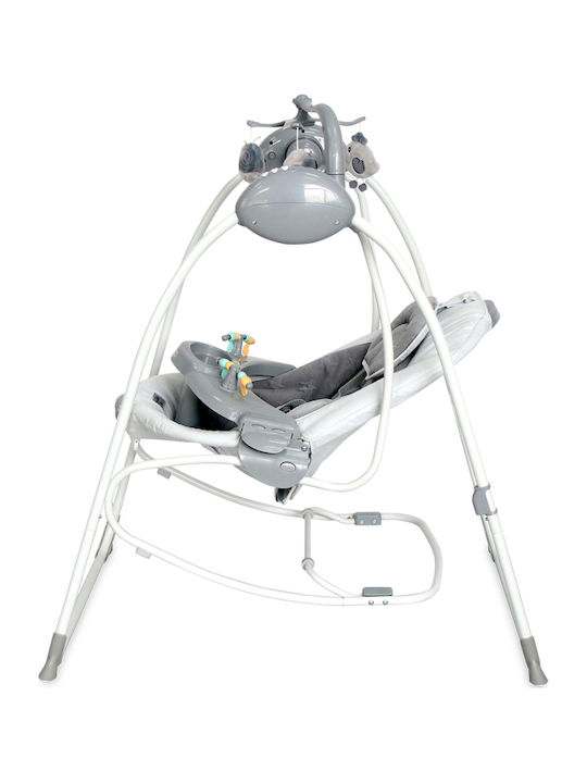 Lorelli Electric Baby Relax Swing Tango with Music and Vibration Cool Grey Stars for Child up to 12kg