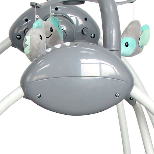 Lorelli Electric Baby Relax Swing Tango with Music and Vibration Cool Grey Stars for Child up to 12kg