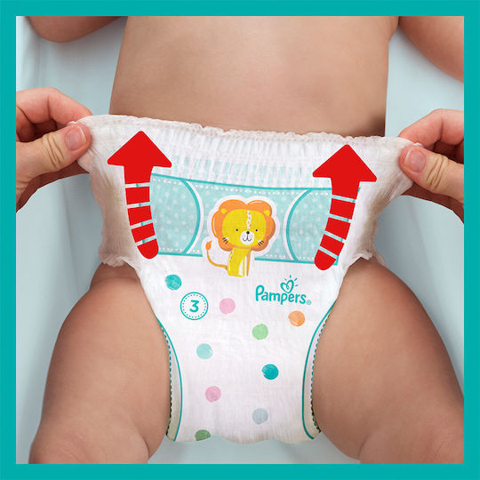 Pampers Πάνες Βρακάκι 360° No. 3 για 6-11kg 56τμχ