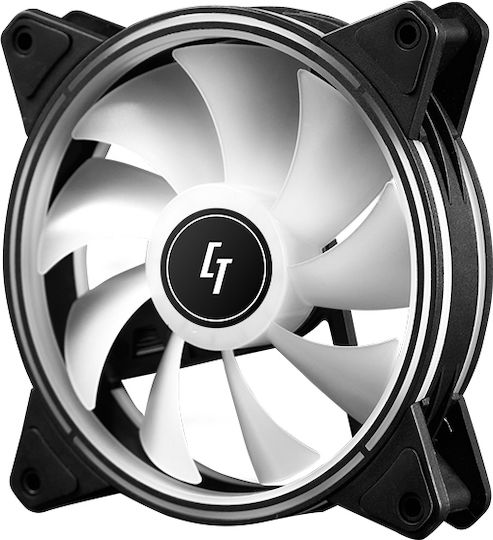 Chieftec NF-1225 Case Fan 120mm (1600rpm / 68cfm) με ARGB Φωτισμό και Σύνδεση 3-Pin / 4-Pin PWM