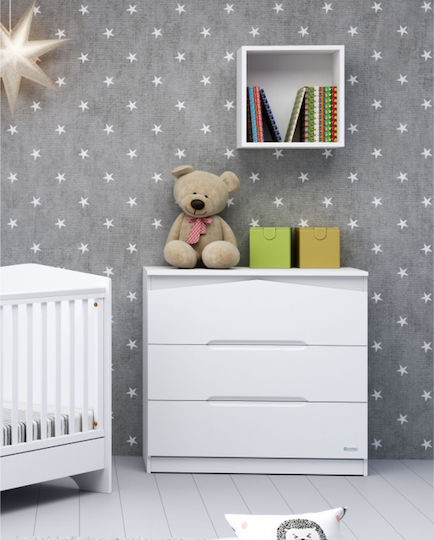 Casababy Rabbit Σετ Βρεφικού Δωματίου με Κρεβάτι & Συρταριέρα Λευκό / Καφέ