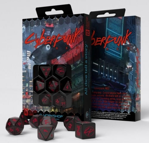 Q Workshop The Cyberpunk RPG Dice Set Dice QWSSCPU06