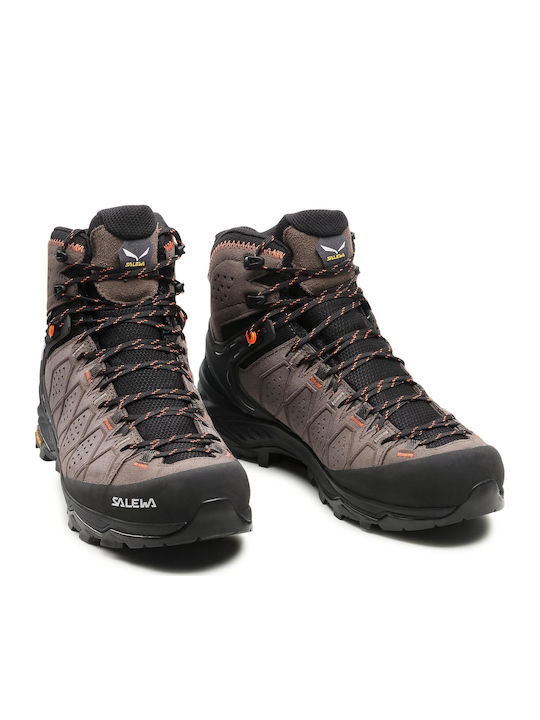 Salewa ALP Trainer 2 Mid GTX Men's Hiking Boots Waterproof With Gore-Tex Membrane Brown