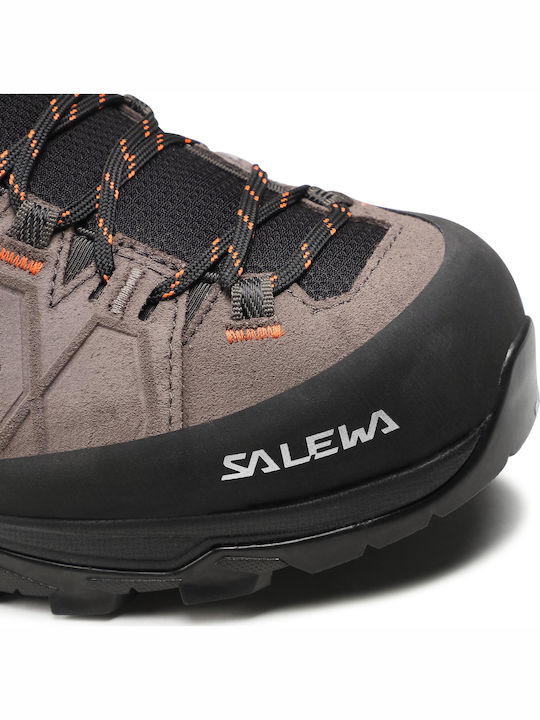 Salewa ALP Trainer 2 Mid GTX Men's Hiking Boots Waterproof With Gore-Tex Membrane Brown