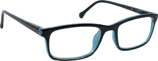 Eyelead E143 Men's Reading Glasses +2.00 Black/Blue Ε 143