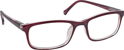 Eyelead E166 Lesebrille +4.00 in Burgundisch Farbe E166 E 166