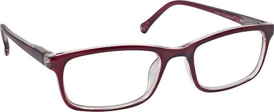 Eyelead E166 Reading Glasses +2.50 in Burgundy color Ε 166 E 166