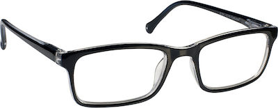 Eyelead E191 Reading Glasses +2.25 Black/Blue E191 E 191