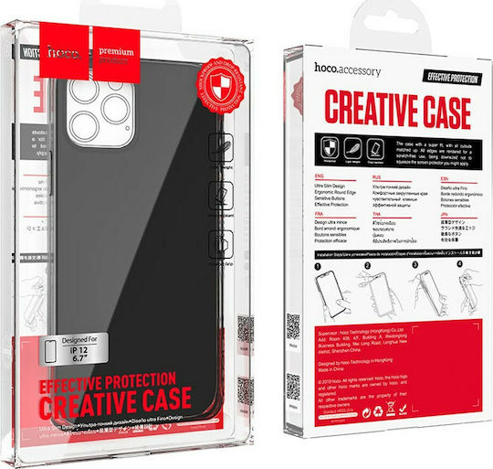 Hoco Fascination Back Cover Silicone Black (iPhone 12 mini)
