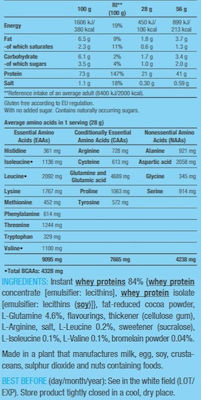 Biotech USA 100% Pure Whey Πρωτεΐνη Ορού Γάλακτος Χωρίς Γλουτένη με Γεύση Hazelnut Walnut 28gr
