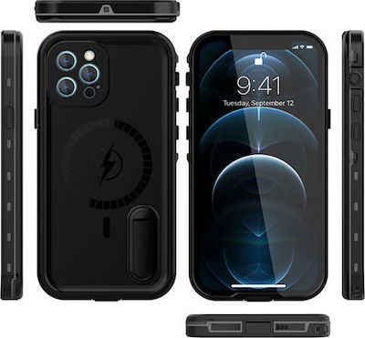 Redpepper Shockproof/Αδιάβροχη 360 Full Cover Plastic Waterproof Black (iPhone 12 Pro Max)