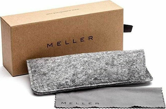 Meller Yuda Metallic Blue Light Blocking Glasses in Argintiu Color