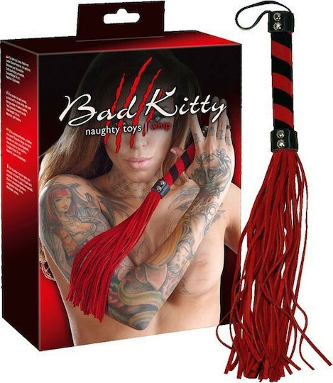 You2Toys Bad Kitty Red Flogger Μαστίγιο σε Κόκκινο Χρώμα