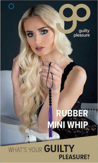 Guilty Pleasure Rubber Mini Whip Whip in Purple Color