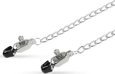 Easytoys Big Nipple Clamps with Chain in Silber Farbe ET624SIL