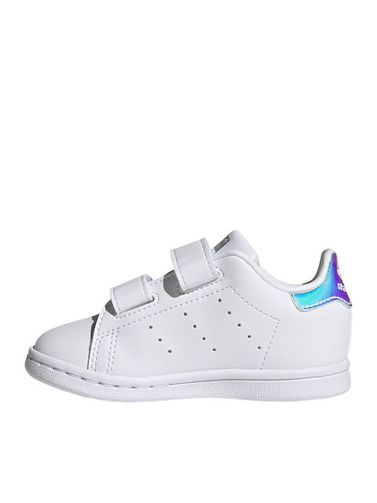 Stan Smith Stan Smith CF I Kids Sneakers with Scratch Cloud White / Silver Metallic