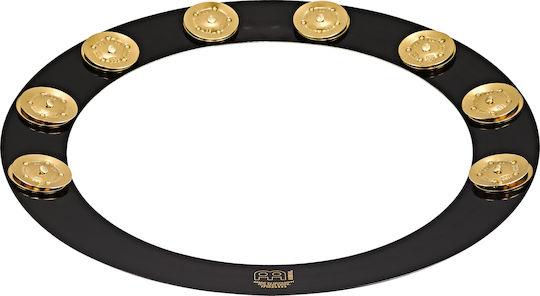 Meinl Backbeat Pro Schwarz Metallisch Hi-Hat Tamburin mit einer Reihe von Zils